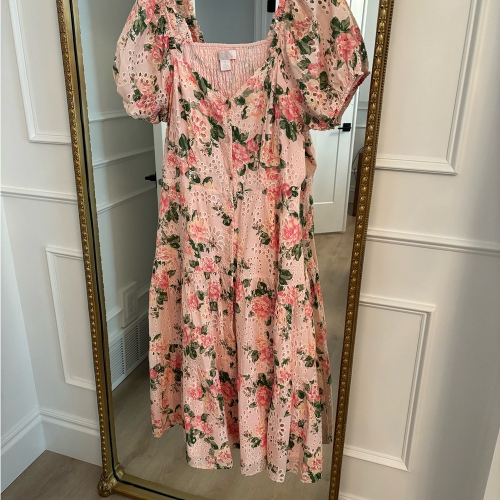 Rachel Parcell Floral Eyelet Dress